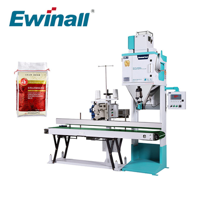 เครื่องบรรจุข้าวถุงพลาสติกซีลความร้อน 2.5 Kg - 15 Kg DCS-15FA1 Ewinall
