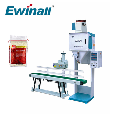 Ewinall DCS-15ZA1 เครื่องบรรจุถุงบรรจุข้าวขนาดเล็กสำหรับน้ำตาลทรายเม็ดเล็ก 1 กก. 3 กก. 4 กก. 15 กก.