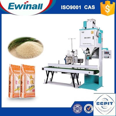 0.5Mpa 15 กก. น้ำหนักบรรจุถุงบรรจุถั่วเครื่องบรรจุภัณฑ์ PLC Control