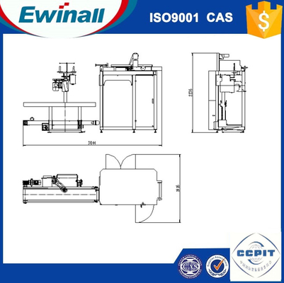 0.6MPa ถุงพลาสติกอัตโนมัติขนาดเล็กเครื่อง 1500 ถุง / H 1m3 / H สำหรับสารเคมี