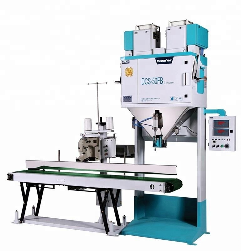 เครื่องบรรจุข้าวไฟฟ้า BQC 300 กก. แป้งเทอร์โมฟอร์มพร้อมโหลดเซลล์หกตัว