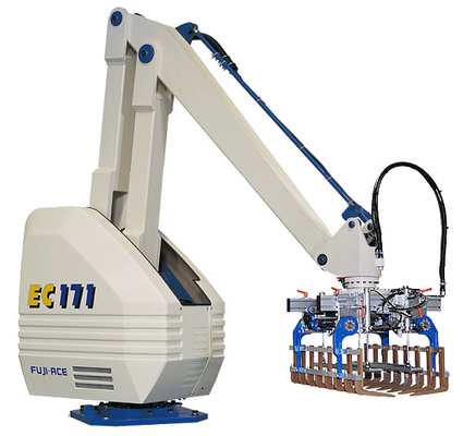อุตสาหกรรม 4KVA 100m3 / H Robotic Bag Palletizer Eco เครื่องบรรจุกล่องอัตโนมัติ