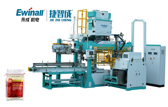 เครื่องบรรจุแป้งอัตโนมัติขนาด 25 กก. 7 กิโลวัตต์ EWINALL Three Phase